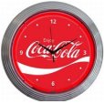 画像1: Coca-cola　コカ・コーラ　ウェーブ　ネオンクロック (1)