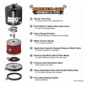 画像4: K&N KN-171Cケーアンドエヌ オイルフィルタークローム HARLEY-DAVIDSON