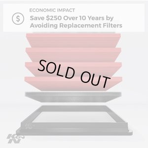 画像4: K&N 33-2433 純正交換 エアフィルター  ホンダ インサイト ( ZE2, ZE3 ) / フィット ハイブリッド Hybrid ( GP1, GP2, GP4 ) / フリード ハイブリッド Hybrid ( GP3 )用