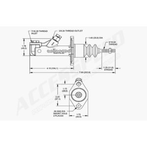 画像2: Wilwood 75 DIA REMOTE CUBISCAN 260-15091
