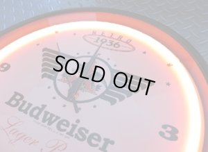 画像2: Budweiser バドワイザー レトロ ネオンクロック (2)