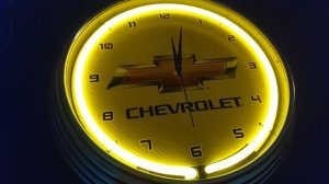 画像2: シボレー chevrolet レトロ ネオンクロック (2)