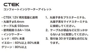 画像4: CTEK シーテック コンフォートインジケーター アイレット φ8mm WC56382 (4)