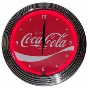 画像2: Coca-cola コカ・コーラ ウェーブ ネオンクロック (2)