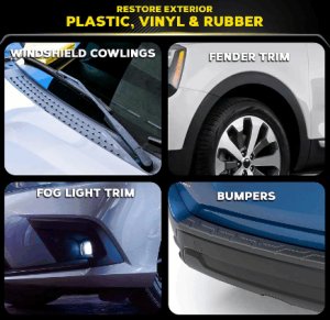 画像2: Meguiar's G15812 マグアイアーズ アルティメット ブラック プラスチック修復剤 (2)